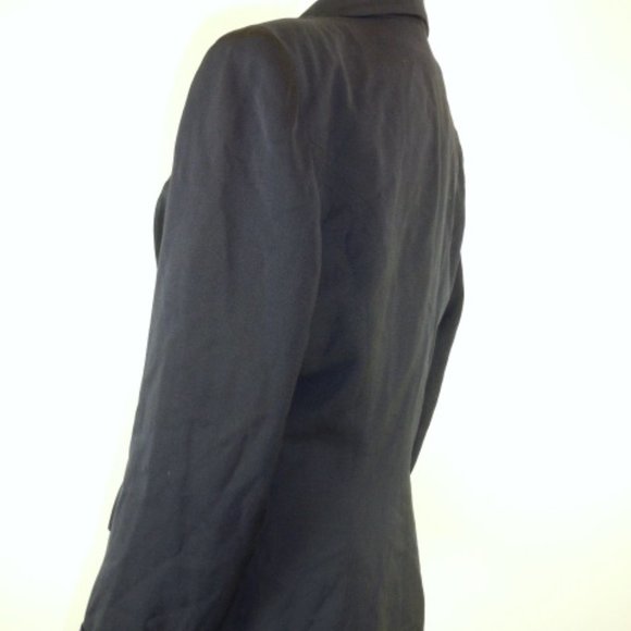 VINTAGE 40S 50S NAVY BLUE  Fitted blazer JACKET M / L  8 - Picture 6 of 9